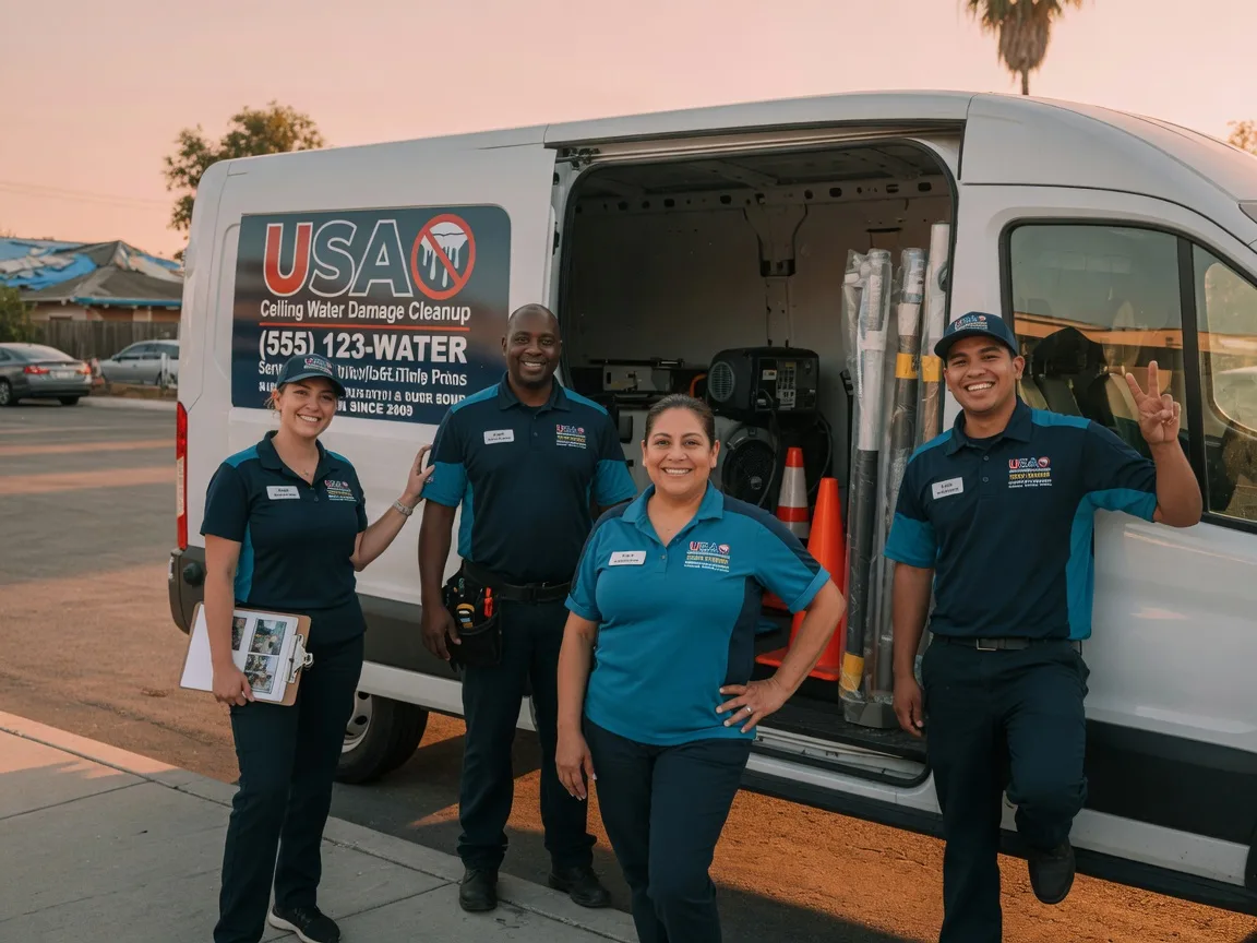 Ceiling Water Damage Restoration company in Saxon, WI