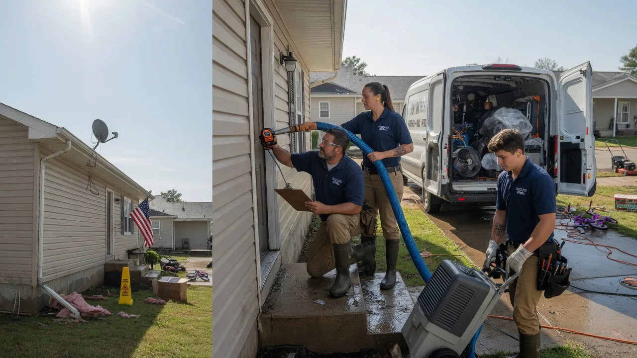Ceiling Water Damage Restoration in Saxon, WI near me